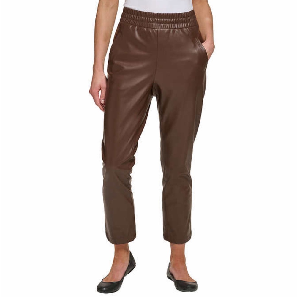 DKNY Jeans Ladies' Faux Leather Pull-On Pant